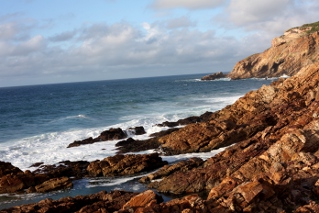 rugged coastline at the point, Mossel Bay