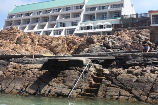 tidal pool in front of the Point Hotel