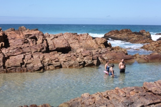 tidal pool at the point in Mossel Bay