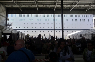 Waiting to embark the MSC Melody